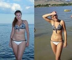 Avant et après la perte de poids avec le régime pastèque